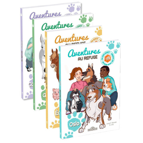 Les 4 romans La SPA "Aventures au refuge" 1