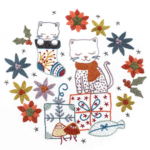 Kit de broderie motifs chat