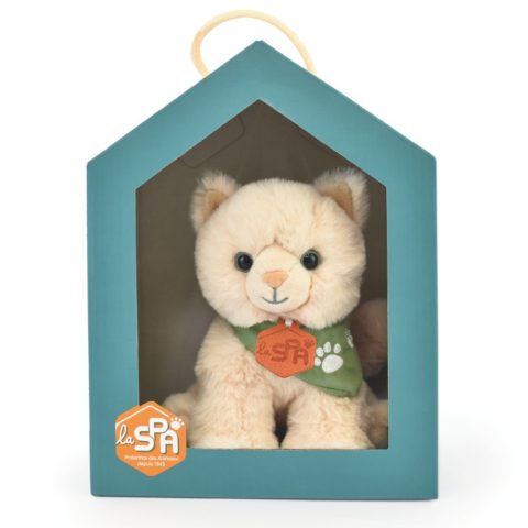 Peluche chat beige Doudou & Cie pour La SPA