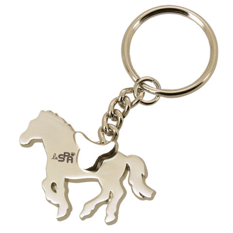 PORTE CLE METAL CHEVAL LA SPA