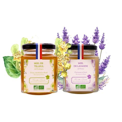 Duo de miels : lavande et tilleul