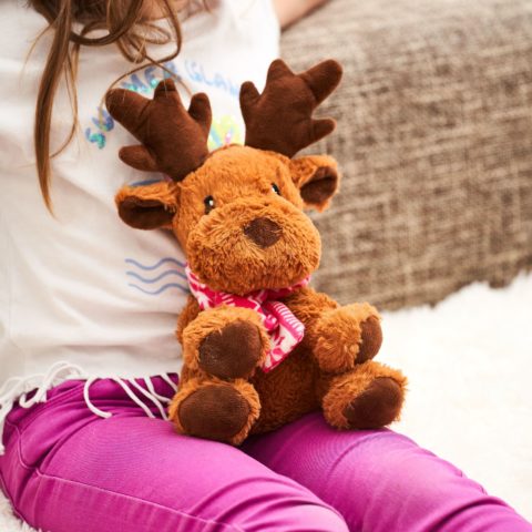 Bouillotte peluche élan