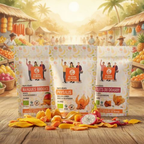 Lot de 3 fruits séchés - 900g