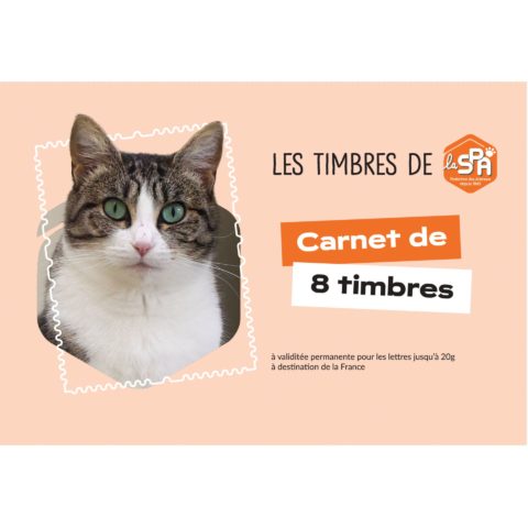 CARNET DE TIMBRES CHATS - LA SPA