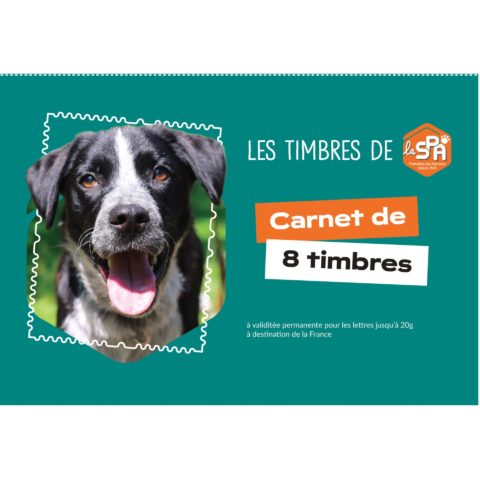 CARNET DE TIMBRES CHIENS - LA SPA