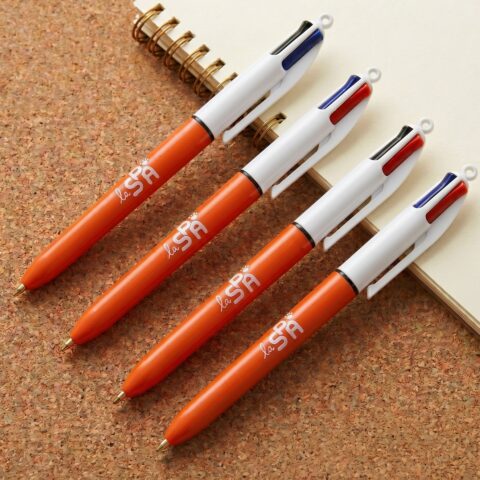 Lot de stylos 4 couleurs BIC La SPA