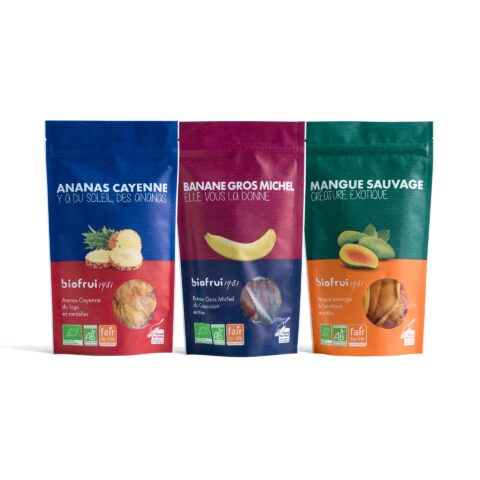 Lot de 3 fruits séchés