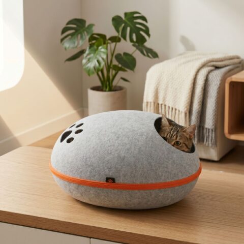PANIER POUR CHAT FEUTRINE LA SPA