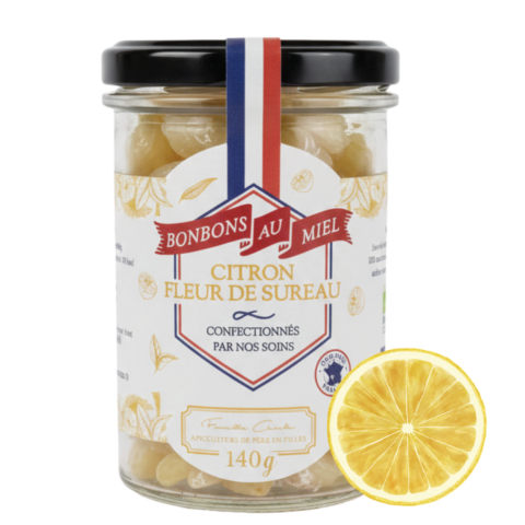 Bonbons au Miel BIO Citron Fleur de Sureau – 140 g