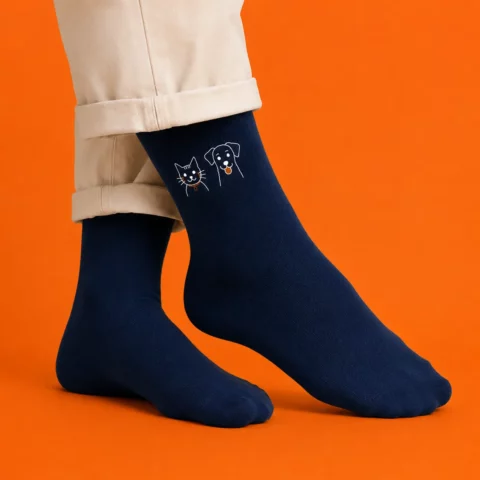 Paire de chaussettes La SPA - chien x chat